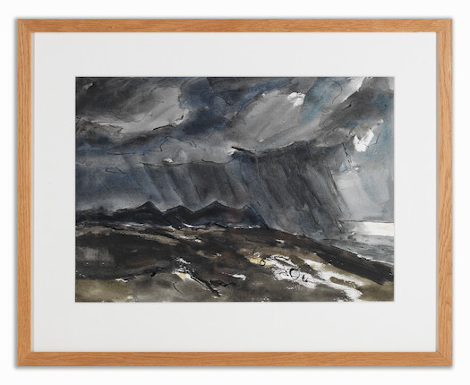 Sir Kyffin Williams R.A. (British, 1918-2006) Welsh Coast, Near Penmaenmawr image 3