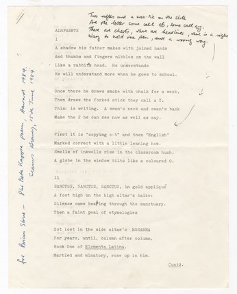 Bonhams : HEANEY (SEAMUS) Autograph letter signed to Brian Stone, with ...