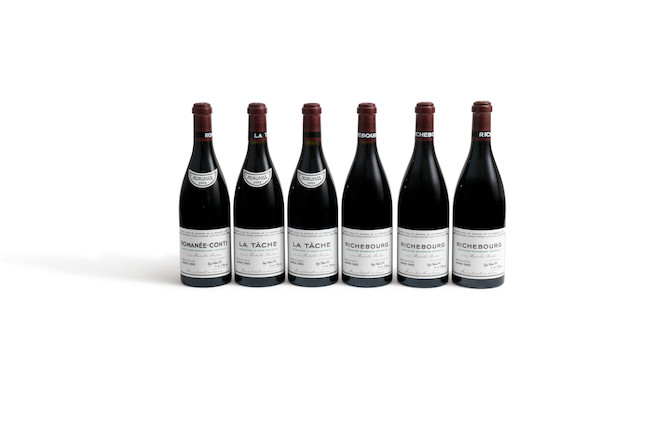 Romanée-Conti 2003, Domaine de la Romanée-Conti (1) La Tâche 2003, Domaine de la Romanée-Conti (2) Richebourg 2002, Domaine de la Romanée-Conti (3) Romanée-Saint-Vivant 2003, Domaine de la Romanée-Conti (4) Grands-Echézeaux 2003, Domaine de la Romanée-Conti (1) Echézeaux 2003, Domaine de la Romanée-Conti (1) image 1