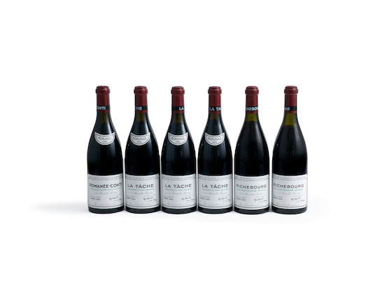 Romanée-Conti 1995, Domaine de la Romaneé-Conti (1) La Tâche 1995, Domaine de la Romanée-Conti (3) Richebourg 1995, Domaine de la Romanée-Conti (2) Romanée-Saint-Vivant 1995, Domaine de la Romanée-Conti (2) Grands-Echézeaux 1995, Domaine de la Romanée-Conti (2) Echézeaux 1995, Domaine de la Romanée-Conti (2) image 1