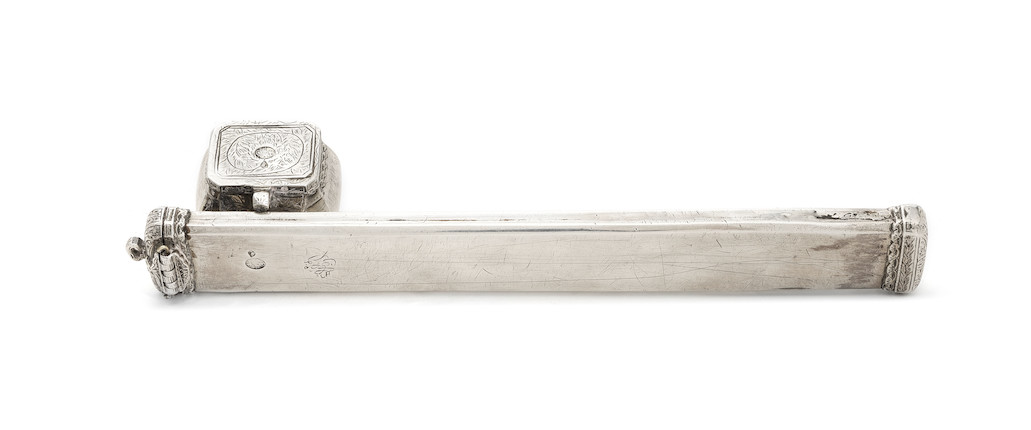 An Ottoman silver scribe's pencase (divit) Turkey, Period of Abdülmecid I (reg. 1839-1861) image 2