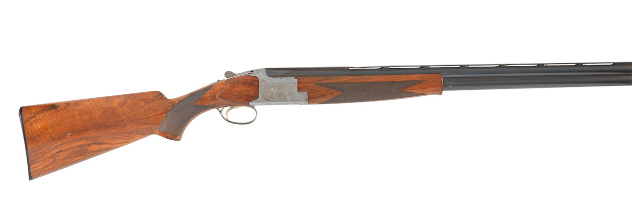 Bonhams : A C. Perfido-engraved 12-bore 'B25 B2G' single-trigger over ...