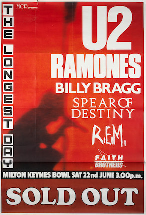 Bonhams : U2 & Others A Promotional poster 'The Longest Day', Milton ...