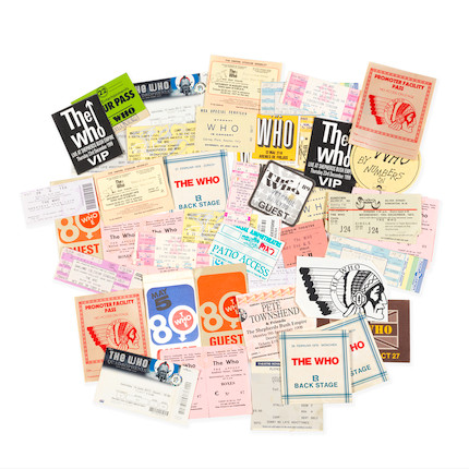 Bonhams : The Who A Collection Of Lanyards, Programmes, Tickets And ...