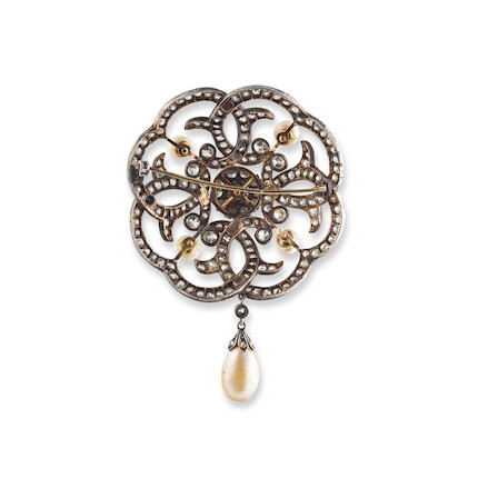 Lot De Fausses Perles Assorties Style Empire Français 19ème - Occasion, Blanc