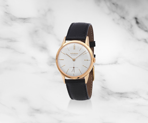 Movado. Montre bracelet en or jaune 18K (750) mouvement automatique Movado. An 18K gold automatic wristwatch Circa 1960 image 1
