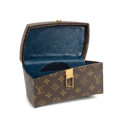 Bonhams : Louis Vuitton x Frank Gehry a Monogram Twisted Box Bag 2014  Iconoclasts collection (includes shoulder strap, mirror, 'F.G' monogrammed  dust bag with luggage tag and booklets )