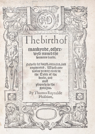 Bonhams : ROESSLIN (EUCHARIUS) The Birth of Mankynde Otherwyse Named ...