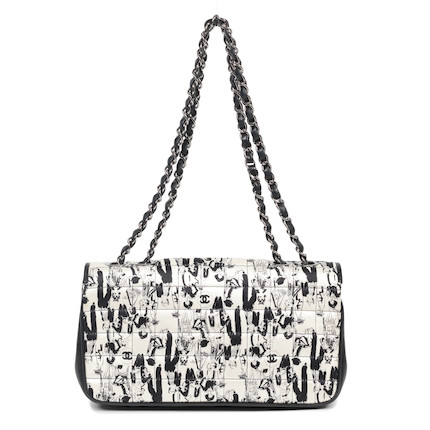 Chanel 2022 Dear Coco Mini Single Flap Handle Bag - White Handle Bags,  Handbags - CHA768154