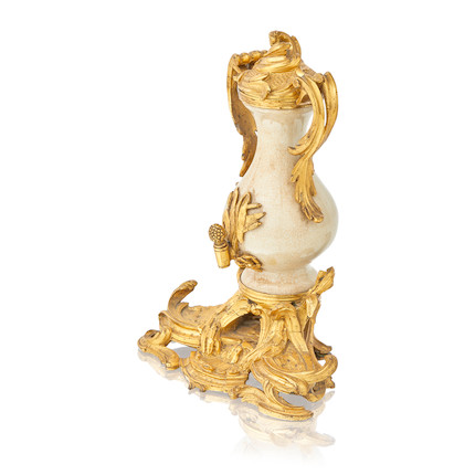 A Louis XV style gilt-bronze mounted probably Japanese porcelain