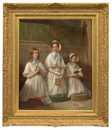 Bonhams : Thomas Brooks (British, 1818-1891) Morning prayer