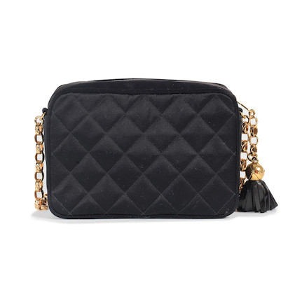 Bonhams : Karl Lagerfeld for Chanel a Black Quilted Satin Camera