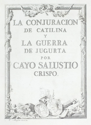 Bonhams : SALLUSTIUS CRISPUS (CAIUS) Opera La Conjuración de Catilina y ...