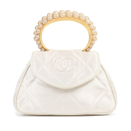 Bonhams : Karl Lagerfeld for Chanel a White Satin and Simulated