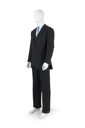 Bonhams : A Douglas Hayward grey flannel three-piece suit made for Sir ...