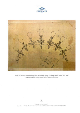 CHAUMET DIAMOND NECKLACE, CIRCA 1900 image 9