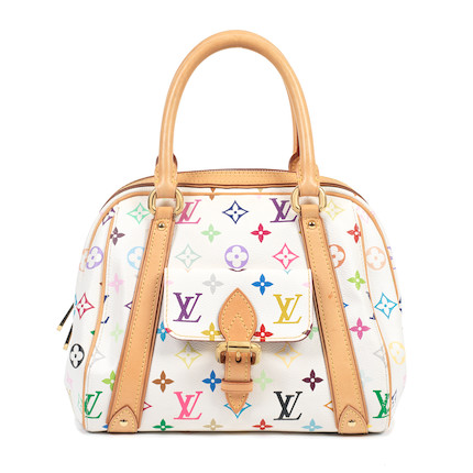 Bonhams : Louis Vuitton x Takashi Murakami A White Multicolore Priscilla,  2007