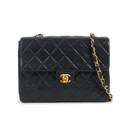 Bonhams : Karl Lagerfeld for Chanel a Black Lambskin Mini Flap Bag