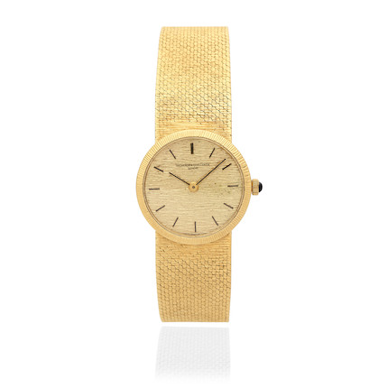 Bonhams : Vacheron & Constantin. A lady's 18K gold manual wind bracelet ...