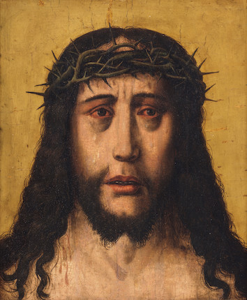 Bonhams : Hispano-Flemish School, 16th Century Christ as the Man of Sorrows