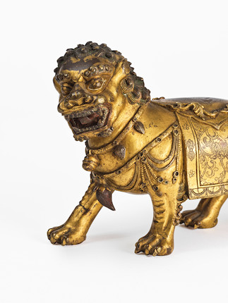 Bonhams Cornette de Saint Cyr : RARE STATUETTE D'UN LION BOUDDHISTE EN ...