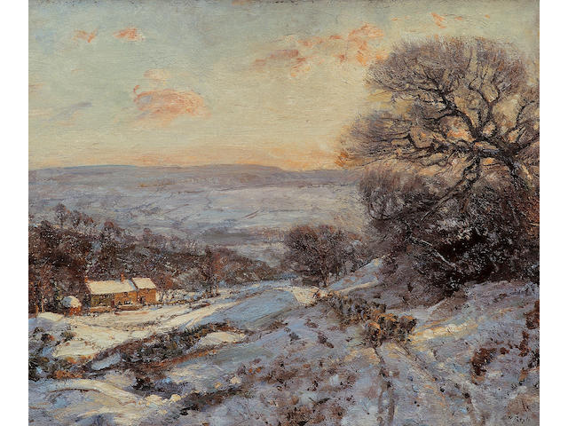 Herbert Royle - Snow scene, Nessfield