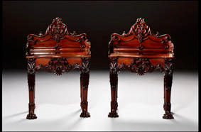 LON:Pair of Irish mahogany side tables