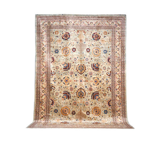 A large Agra carpet, North India, 552cm x 371cm
