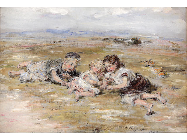 William McTaggart R.S.A. R.S.W. (1835-1910) Among the bents 32cm x 47cm (12.5in. x 18.5in.)