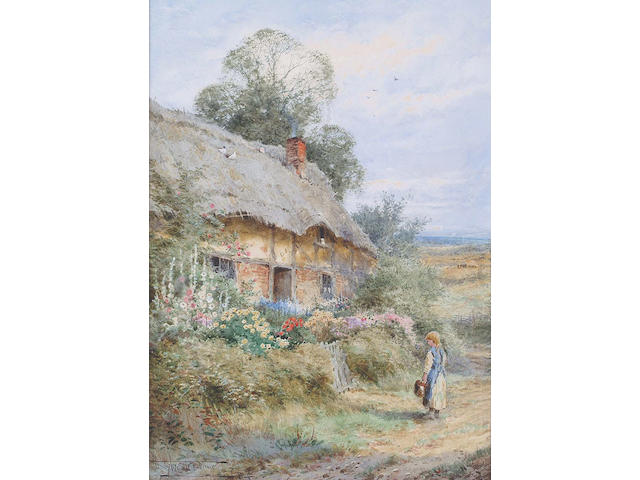 Henry John Sylvester Stannard (British, 1870-1951) Home at last 35.4 x 24.8cm