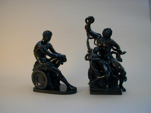 An early 19th Century bronze model of the Laocoon, 38cm high.