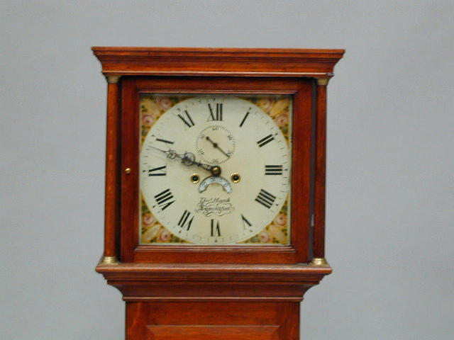 Thos Marsh, Lymington A 19th Century oak longcase clock,