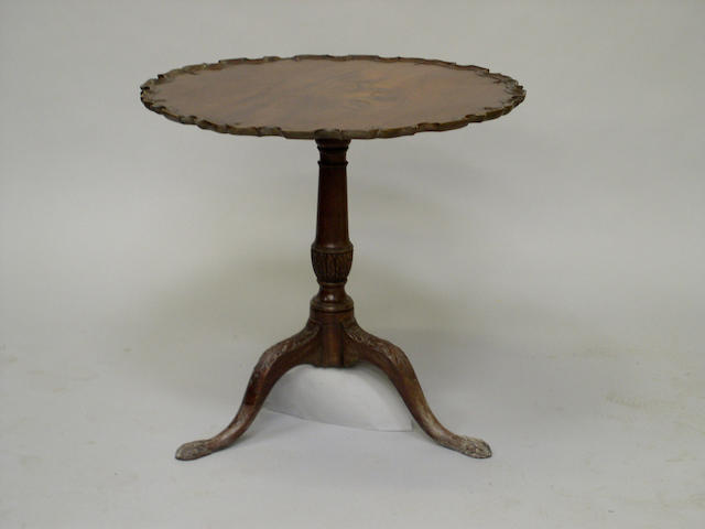 A George III mahogany occasional table,