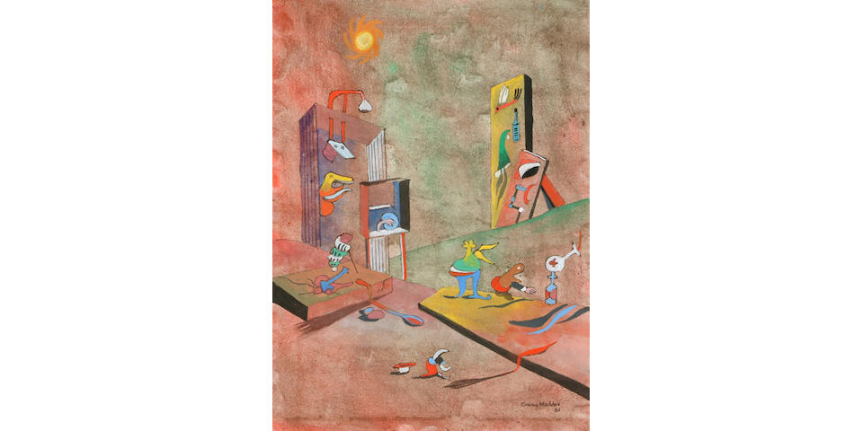 Conray Maddox (British, b.1912) A storehouse of illusions 40 x 29 cm.