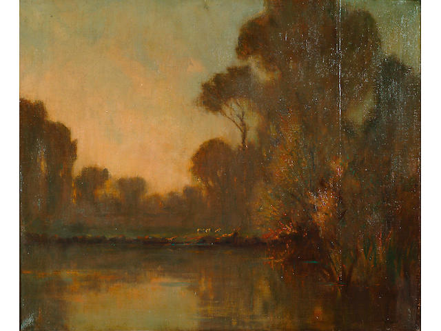 Augustus William Ennes (1876-1948) 'River landscape