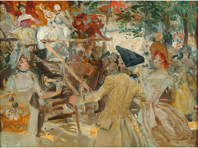 Robert Sauber (1868-1936 British) 'Fete-champetre'