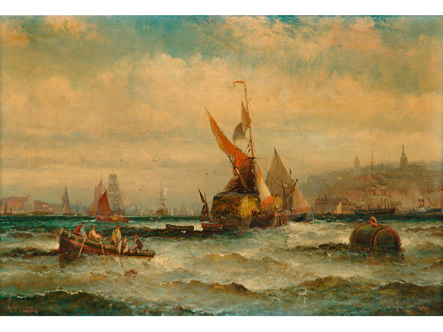 William Thornley (19th/20th Century) 'Gravesend' 19 x 29cm (7 1/2 x 11 1/2in)