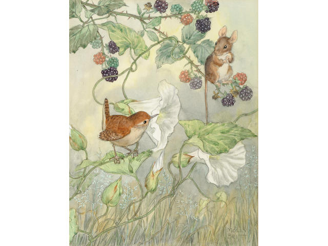 Molly Brett (British, fl.1934) The Four Seasons each 20 x 15 cm, (4).