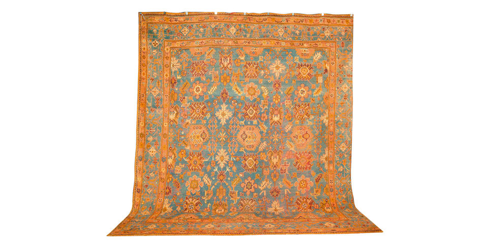 An Ushak Carpet, West Anatolia, 390 cm. x 333 cm.
