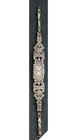 A diamond cocktail watch,