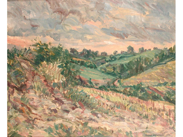 Elliot Seabrooke (British, 1886-1950) Summer Landscape 51 x 61 cm.