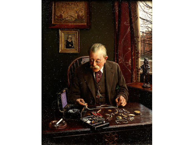 Charles Spencelayh, RMS, HRBSA (British 1865-1958) Old gold