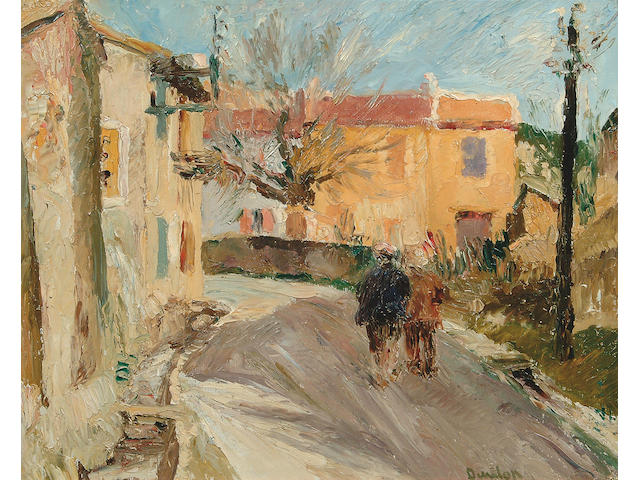 Ronald Ossory Dunlop R.A. (1894-1973) "Village near Martigues" 47.5 x 59.5cm