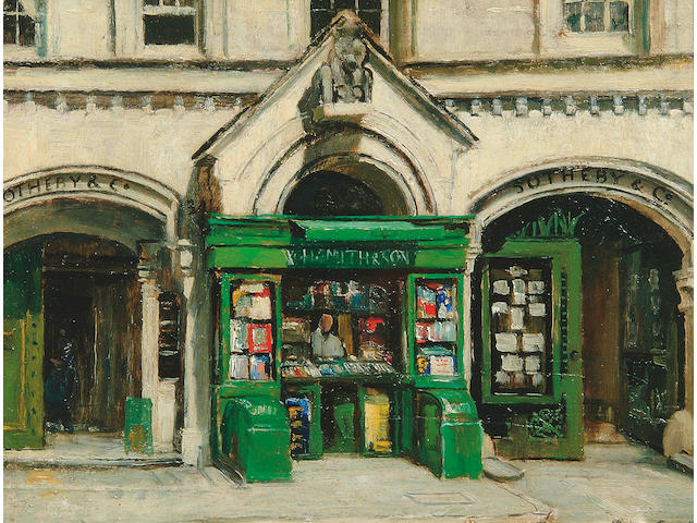 John Cole (1903-1975)  "Sothebys, Bond Street" 28.5 x 37.5cm