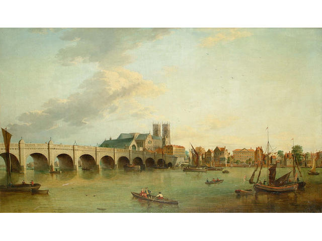 John Paul (British, 19th Century) Lambeth Palace, 78 x 128.4cm.