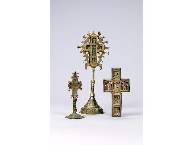 Three Mount Athos Crosses 18th Century 3