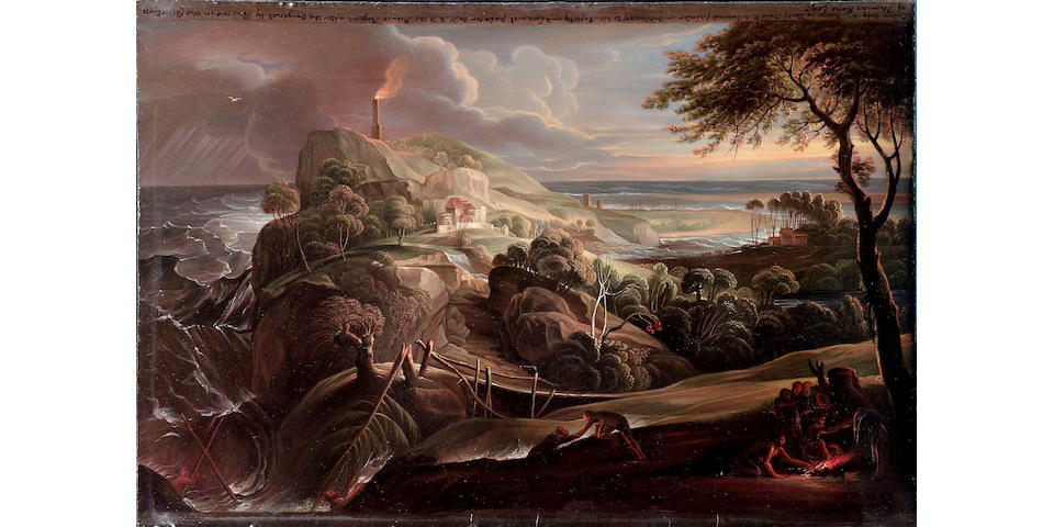Henry Bone R.A. (British, 1755-1834), The Shipwreck of Aeneas