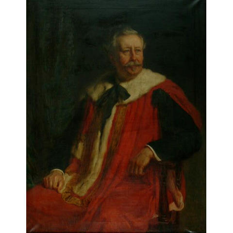 Hugh Goldwin Riviere (1869-1956) 'Lord Southwark in his robes'