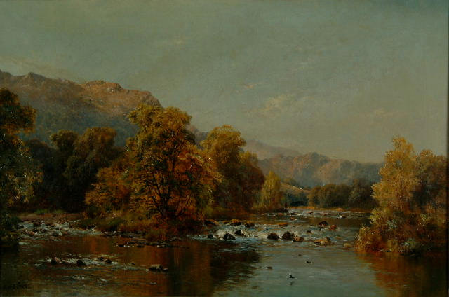 Alfred de Breanski (1852-1928) 'At Bettws-y-Coed'