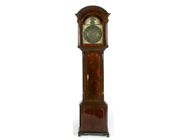 An 18th Century mahogany longcase clock,